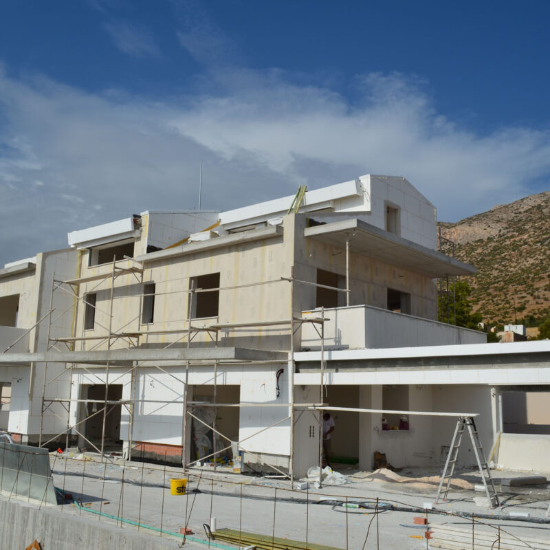 Εξωτερική θερμομόνωση STO THERM στον Ασπρόπυργο